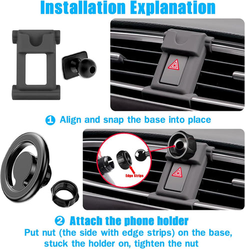 Car Phone Holder, Air Vent Stand, Auto Dashboard Mount for Honda CR-V, CR-V Hybrid 2017 2018 2019 2020 2021 2022, Mag-Safe Magnetic Navigation Bra...