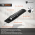 ORIENTOOLS Heavy Duty Utility Knife, Retractable Box Cutter with 3-Position Blade Lock, Sharp and Ergonomic Razor Knife with SK5 Blade, Zinc Alloy...