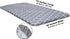 Rally Home Goods Outdoor Fitted Vinyl Rectangular Tablecloth with Flannel Backing for 6 FT Table (30 x 72''), Waterproof Wipeable Cover, Gray Trel...