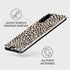 BURGA Phone Case Compatible with Samsung Galaxy S20 - Hybrid 2-Layer Hard Shell + Silicone Protective Case -Black Polka Dots Pattern Nude Almond L...