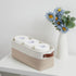 DULLEMELO 2-Pack Bathroom Baskets for Toilet, Small Storage Bins for Organizing Closets, Cabinets, Shelves, Canvas Fabric Storage Basket Bins With...