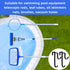 2 Pcs Double Pool Fence Hooks for Pool Equipment - Adjustable Pool Pole Hanger Rustproof Pool Hooks for Poles Black Pool Accessories for Pool Fenc...