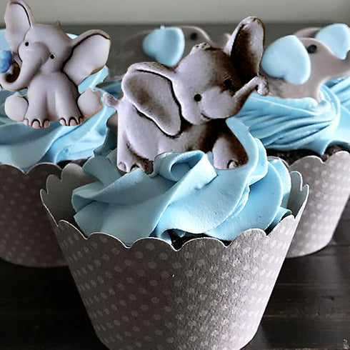 Cute Elephant Silicone Molds Mini Elephant Chocolate Mold for DIY Chocolate Candy Cookie Desserts Sugarcraft Baby Shower Fondant Mold Cupcake Topp...