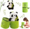 Emoin Panda Stuffed Animals Panda Bamboo Plush Toy 11.8 Inch Bamboo Tube Panda Pillow Stuffed Panda Bear Plushies Panda Doll Gifts for Boys Girls...