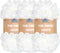 JubileeYarn Fun Finger Loops Yarn - Jumbo Polyester - 100g/Skein - White - 3 Skeins......