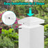 Eapele 4X4(3.5in x 3.5in) Wood Fence Post Caps, PP Plastic Water-Proof UV-Proof, Keep Post from Cracking and Rotting (4pcs, White?...