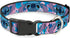 Disney Pet Collar, Dog Collar Plastic Buckle, Lilo and Stitch Stitch Flip Expressions Close Up Blues Pinks, 9.5 to 13 Inches 1.0 Inch Wide...