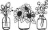 3 Pieces Metal Flower Wall Decor Minimalist Vase Wall Art Black Tulip Wire Iron Decor Floral Wall Sculpture for Kitchen Bathroom Living Room (Deli...