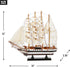 Gifts & Decor Zingz & Thingz Ahoy Collection Wooden Passat Ship Model, 13x2.75x12...