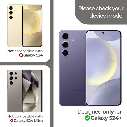ArmorSuit 2 Pack for Samsung Galaxy S24 Plus Screen Protector (6.7") Case Friendly MilitaryShield HD Clear Film - Made in USA......