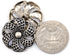20 pcs Vintage Hollow Scale Pattern Silver Metal Shank Sewing Coat Buttons -25mm -1"...