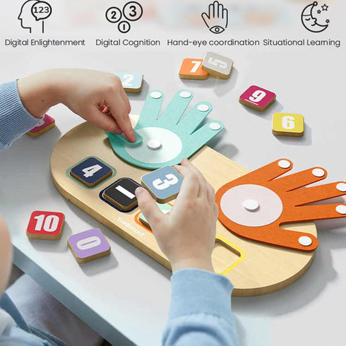 TOP BRIGHT Kids Math Manipulatives Homeschool Supplies, Learning Toys for Toddlers 2-4 Years, Math Game Number Blocks Montessori Toys for 3 4 5 Ye...