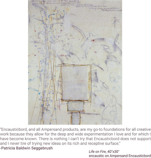 Ampersand Art Supply Wood Painting Panel: Museum Series Encausticbord, 1/8 Inch Depth, 8" x 10"...