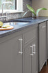 Amerock | Cabinet Pull | Polished Chrome | 3-3/4 inch (96 mm) Center to Center | Carrigan | 1 Pack | Drawer Pull | Drawer Handle | Cabinet Hardwar...