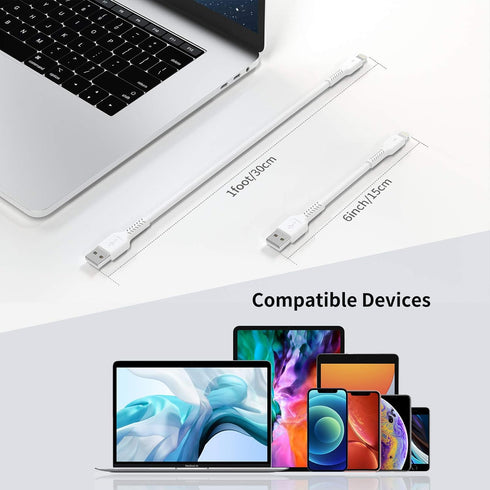 6 inch iPhone Charge Cable Short, 0.5ft 5Pack USB to Lightning Cord for Fast Charging Stations Compatible with Apple iPhone 12 11 Pro Max Xs 8 7 6...