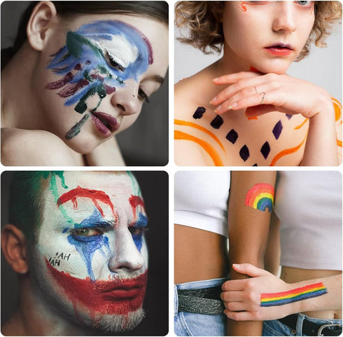 24pcs Face Paint Sponges, High Density Face Painting Sponges Soft Face Painter Sponges Face Painting Supplies for Kids Adults Face Paint Art Craft...