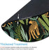 Mouse pad Leopard Round Mousepad Plants Office Decor for Women Men Desk Accessories Leopards and tropical leaves Mousepad Present for Coworker...