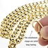 HAHIYO Purse Chain Strap 43.3' Gold for Shoulder Cross Body Sling Purse Handbag Clutch Bag Replacement Comfortable Flat 0.4' Wide Enough 2.4mm Ext...