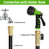 NEXCOVER Garden Hose Nozzle Sprayer - 7 Adjustable Watering Patterns Nozzle for Water Hose, Non-Slip Garden Spray Nozzle for Car Washing, Watering...
