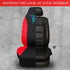 Outlet Red 3D Air Mesh Front Seat Covers,Reflective Colorful Butterfly Bucket Seat Covers,Airbag Compatible,High Back Seat Covers for Women Girl,U...