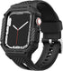 GELISHI Bands Compatible with Apple Watch 9/8/7 45mm, Rugged Men Sport Band with Protective Case for Apple Watch SE 44mm Series 6/5/4/3 42mm...