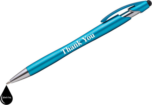 "Thank You" Gift Stylus Pens For All TouchScreen Devices - 2 in 1 Combo Pen for Events, Parties, Employee Appreciation & More (25 Pack)......