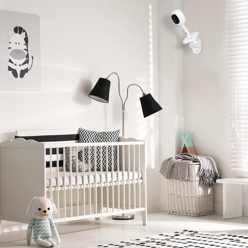 Adjustable Baby Monitor Wall Mount Compatible with Nanit Pro Smart Baby Monitor & Flex Stand, Baby Camera Wall Mount with Perfect View Angle and E...