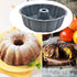 Bundt cake pan Silicone Cake Mold, 10’’ Non-stick Fluted Pans Round Baking Molds for Cake, Jello, Gelatin, Brownie, Cornbread, 12 Cups,Large Size ...