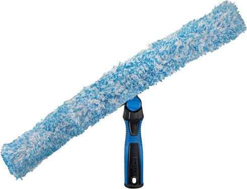 Unger Professional 18" Swivel Window Scrubber Washer for Glass and Window Cleaning, Commercial & Residential Use, Microfiber Sleevee with Scrub Zo...