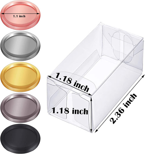 55 Pieces Discs Binding Ring Discs Discbound Plastic Expansion Discs Arc System Notebooks Planners with 5 Plastic Boxes...