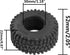 4PCS HIRCQOO 1.0" SCX24 Rubber Crawler Mud Terrain Micro Rubber Tire Compatible with Axial 1/24 Gladiator Bronco B17 C10 JLU Deadbolt RC Crawler C...