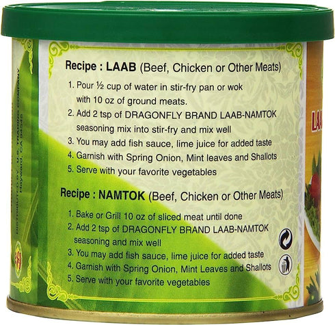 Dragonfly Laab Namtok Seasoning Mix, 8 Ounce...