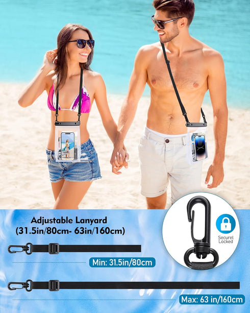 Large Waterproof Phone Pouch, Floating Dry Bag for iPhone 14 13 12 Pro Max Galaxy S22 S21 Large Capacity Waterproof Bag Sunscreen Glasses Storage ...