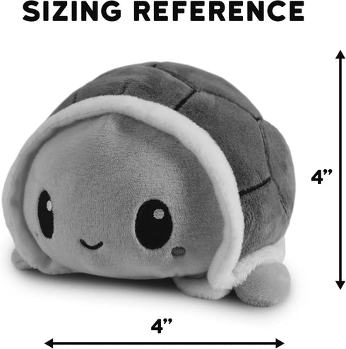 TeeTurtle - The Original Reversible Turtle Plushie - Green - Cute Sensory Fidget Stuffed Animals That Show Your Mood 4 inch...