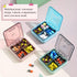 Berglander Travel Pill Organizer Pack of 3, 4 Compartments Medicine Organizer, Waterproof Pill Box, Portable Daily Small Pill Case for Medicines, ...