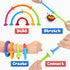 Toddlers Suction Toys Bath Toy: 8pcs Slicone Baby Suction Cup Toys No Hole Bath Toys Great Toddlers Travel Toys Sensory Fidget Toys for babies boy...