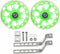 Training Wheels for Kids Bike, 1 Pair LED Flash Mute Bikes Training Wheels Children's Bicycle Adjustable Stabiliser Support Wheels for 12-20 Inch ...