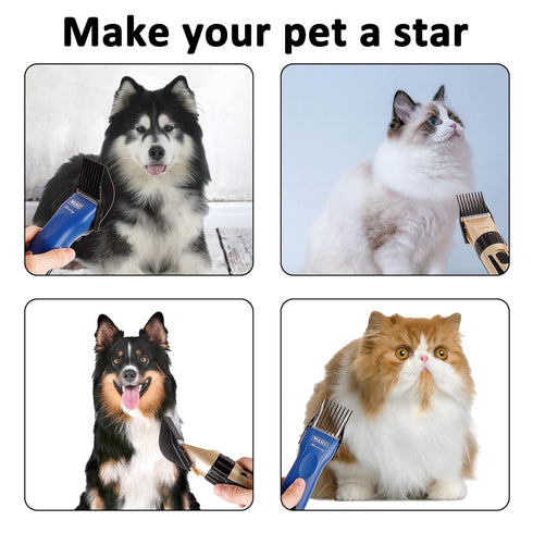 CR8GR8 Dog Grooming Clippers Hair Clipper Combs Guides Low Noise Professional Pet Attachments Replacement Guards 9?12mm...
