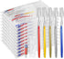twoworld Disposable Toothbrushes with Toothpaste and Dental Floss Pick Individually Wrapped, Bulk Toothbrush 5 Colors and Toothpaste 5 grams, Flos...