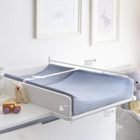 Changing Pad Covers 2Pack 100% Cotton Muslin Diaper Change Table Pad Covers 32”x16“ Soft Breathable Changing Pad Sheets for Unisex Baby Girls and ...