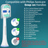 Replacement Heads for Philips Sonicare, Brush Head Compatible with Phillips Sonicare Toothbrush Snap-on Handles, 8 Pack...