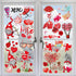 Valentine's Day Window Clings Decorations, 9 Sheets Window Stickers Decals for Home, Office, Love Heart Decals Ornaments Birthday, Wedding, Annive...