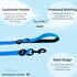 ShawnCo Dream Walk Dog Leash- Premium, Nylon Pet Leash with Soft Neoprene Handle for Small, Medium and Large Dogs (Orchid, Medium/Large)...