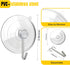 HangerSpace Suction Cup Hooks, Upgrade 1.77 Inches Clear PVC Window Suction Cups with Metal Hooks Removable Small Suction Cups for Glass Kitchen B...