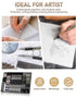 Nicpro 35PCS Art Mechanical Pencil Set, 3 PCS Metal Drafting Pencil 0.5 mm & 0.7 mm & 0.9 mm & 3 PCS 2mm Lead Holder (6B 4B 2B HB 2H 4H Colors) Fo...