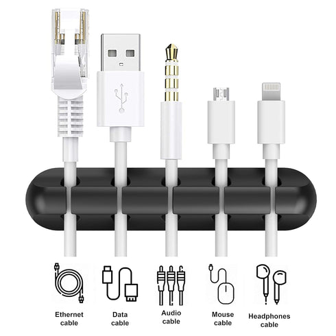 Cord Organizer, Cable Clips Cord Holder, Cable Management USB Cable Power Wire Cord Clips, 2 Packs Cable Organizers for Car Home and Office (5, 3 ...