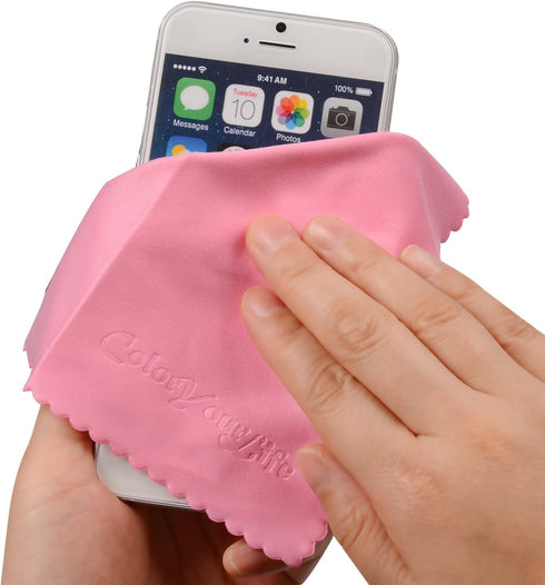 20-Pack Microfiber Cleaning Cloths for Smart Phones, Laptops, Tablets, Lenses, LCD Monitor, TV, Camera, Eyeglasses, Optics Etc...