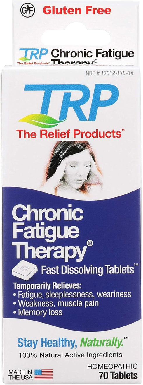 The Relief Products Chronic Fatigue Therapy Fast Dissolving Tablets for Fatigue, Weakness, Tiredness, CFS 70 Ct, 70 Count...