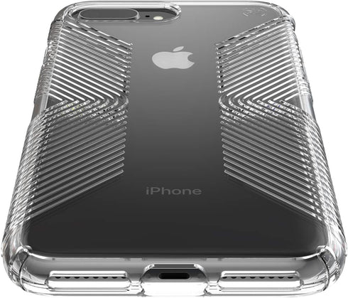 Speck Products Compatible Phone Case for iPhone 8 Plus/iPhone 7 Plus, Presidio Perfect-Clear with Grip Case, Clear/Clear (136230-5085)...