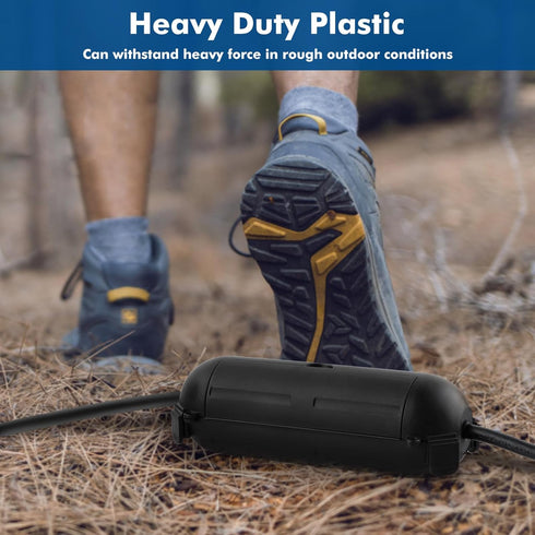 Restmo 2 Pack Compact Outdoor Extension Cord Cover, IP44 Waterproof Box and Safety Housing Case, Ideal to Protect Outdoor Plugs, Electrical Connec...